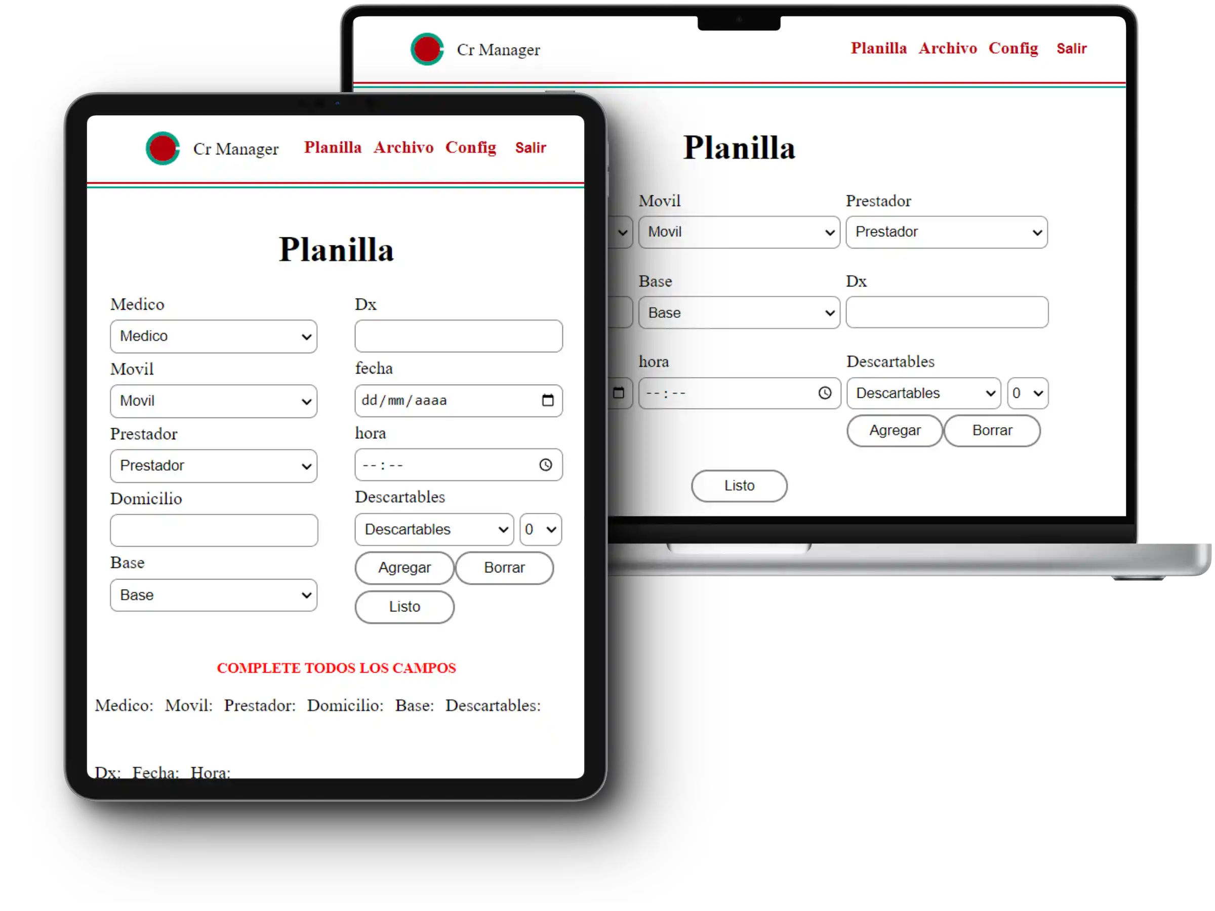 Clinical-medical inventory and administrative control software