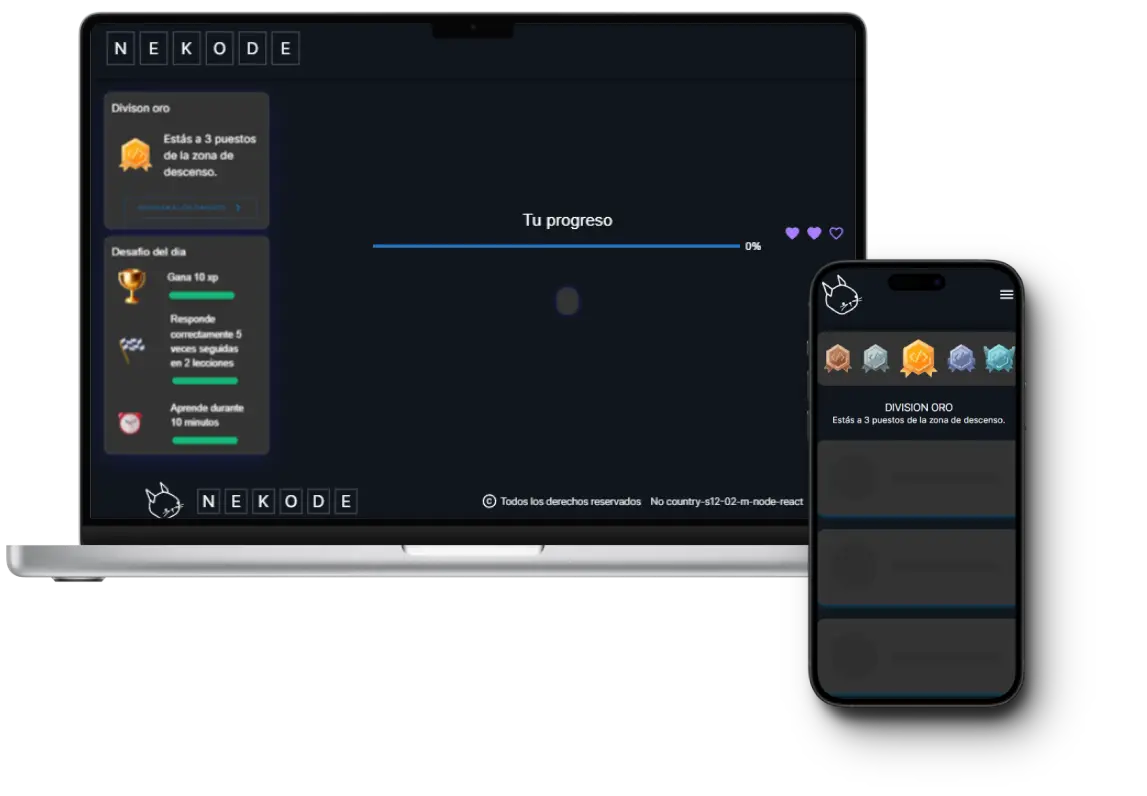 Nekode is an app to test and validate your knowledge as a programmer
